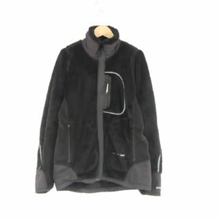 アンドワンダー(and wander)の美品 and wander アンドワンダー AW-JT601-73 high loft fleece jacket ハイロフトフリース ジャケット 2(着丈70） ポリエステル リフレクターステッチ 長袖 アウター ボア トップス アウトドア レディース AU2411A77 (その他)