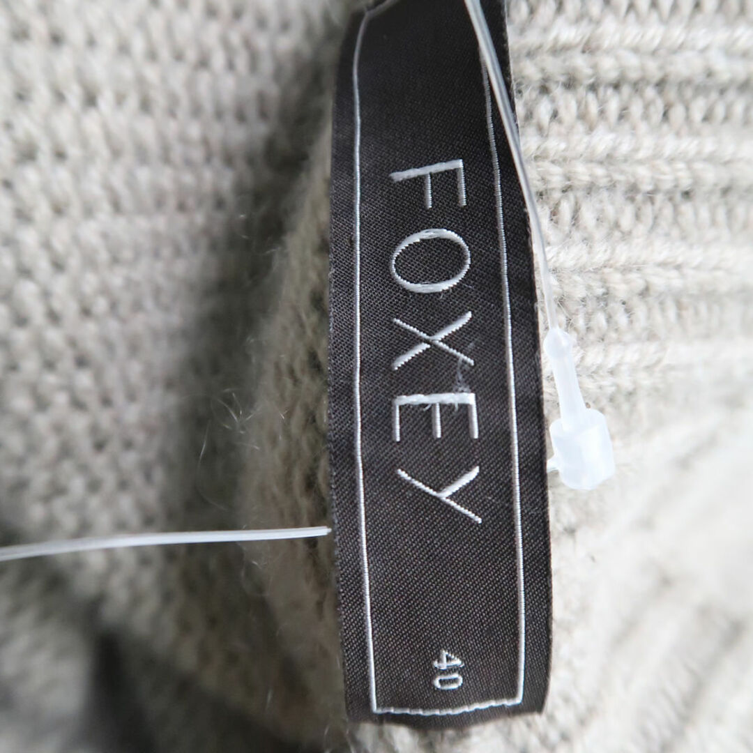FOXEY(フォクシー)のFOXEY フォクシー 27690 モンマルトル ニット コート 40 M カシミヤ100％ コーディガン リボン レディース AM5404A9  レディースのジャケット/アウター(ロングコート)の商品写真