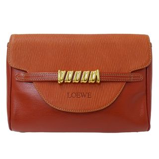 ロエベ(LOEWE)のロエベ LOEWE バッグ レディース ブランド ベラスケス クラッチバッグ セカンドバッグ レザー レッド おしゃれ 大人 ゴールド金具 おでかけ コンパクト 赤系 【中古】(その他)