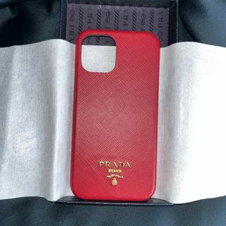 プラダ(PRADA)の新品未使用　プラダ　iPhoneケース　スマホケース　レザー(iPhoneケース)