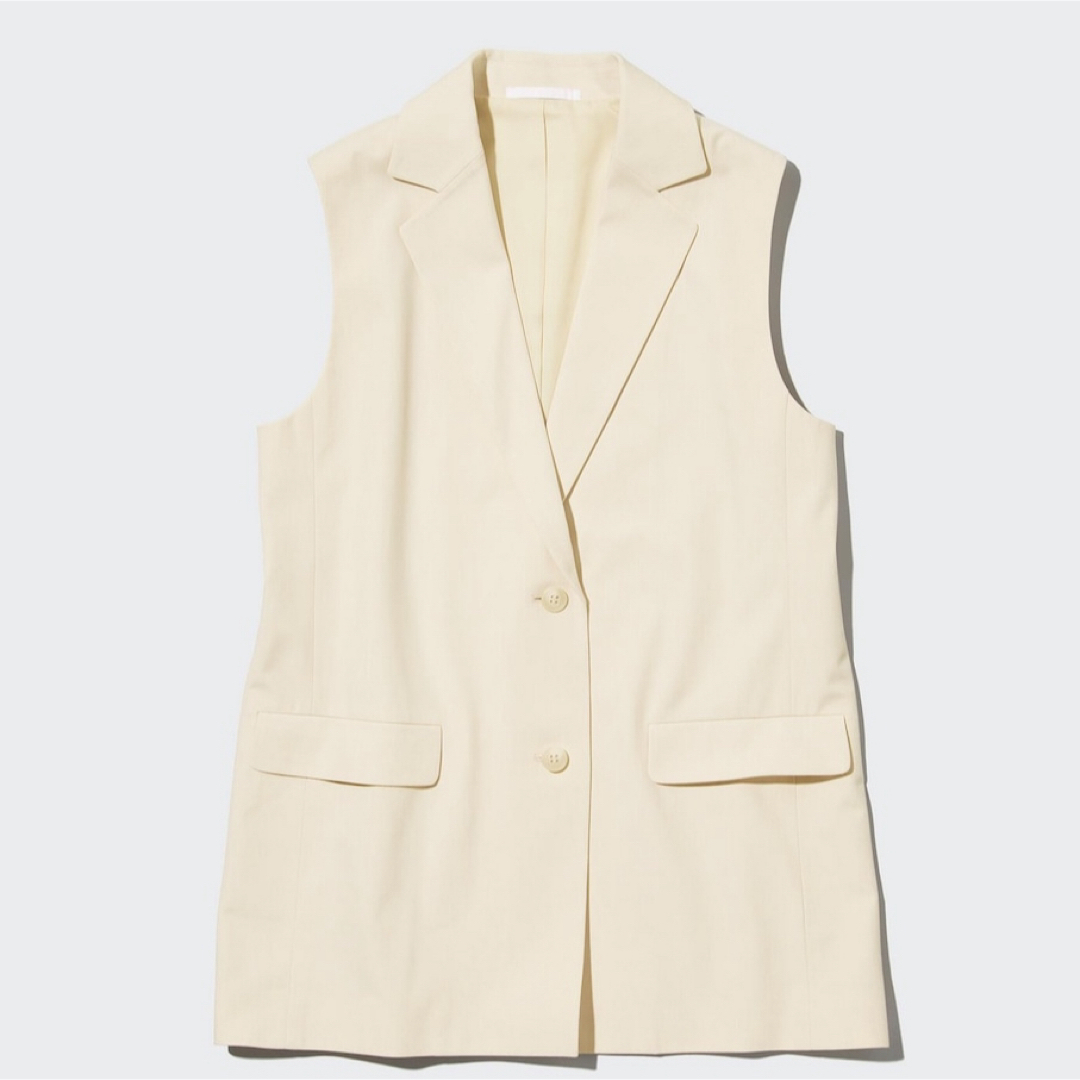 UNIQLO(ユニクロ)の新品タグなし ユニクロ ジレ レディースのトップス(ベスト/ジレ)の商品写真