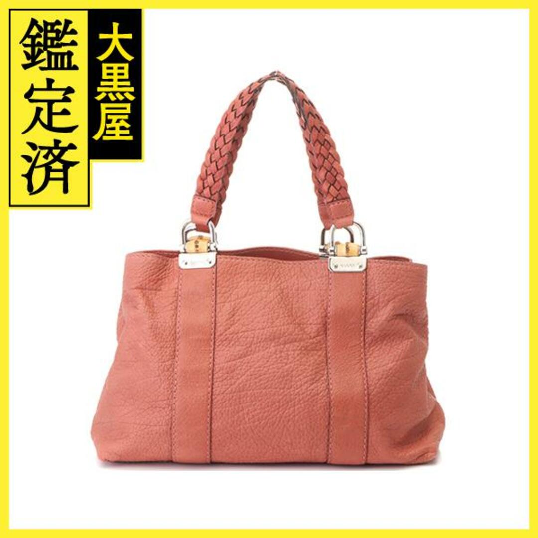 Gucci(グッチ)のグッチ　トートバッグ　オレンジ　レザー／バンブー　232947　【436】 レディースのバッグ(トートバッグ)の商品写真