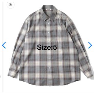 オーラリー(AURALEE)のAURALEE SUPER LIGHT WOOL CHECK SHIRTS(シャツ)