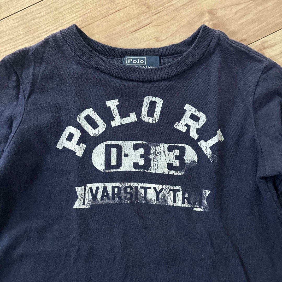 POLO RALPH LAUREN(ポロラルフローレン)のラルフローレンロングTシャツ100 キッズ/ベビー/マタニティのキッズ服男の子用(90cm~)(Tシャツ/カットソー)の商品写真