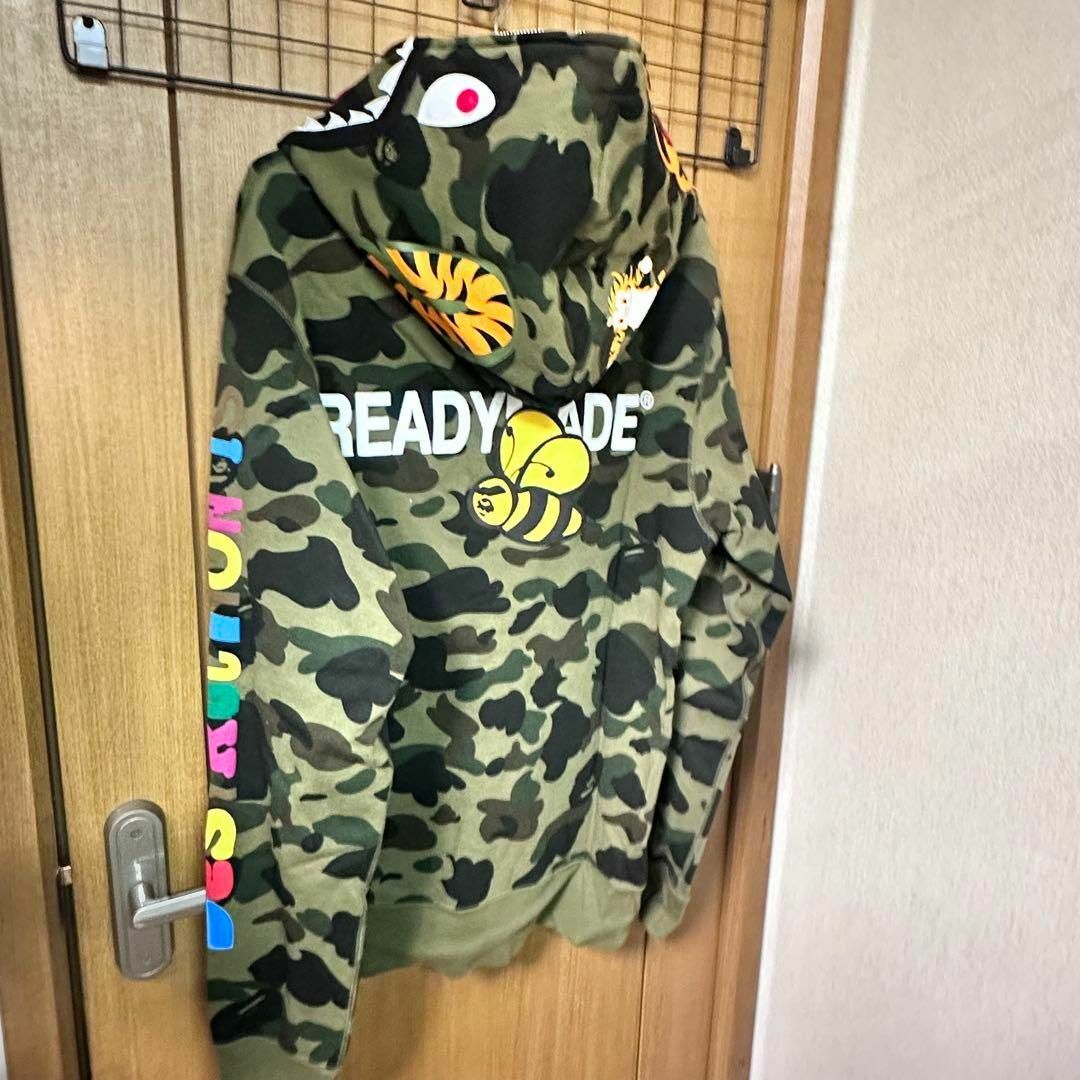 A BATHING APE(アベイシングエイプ)のBape × READY MADE tiger shark hooded メンズのトップス(パーカー)の商品写真