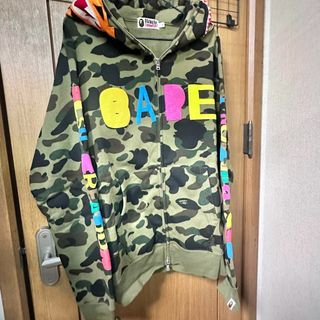 アベイシングエイプ(A BATHING APE)のBape × READY MADE tiger shark hooded(パーカー)