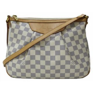 ルイヴィトン(LOUIS VUITTON)の【布袋あり】LOUIS VUITTON　ルイヴィトン　シラクーサPM　N41113　ショルダーバッグ　ダミエ・アズール　ホワイト×グレー　レディース　ギフト　プレゼント包装可【中古】松前R56号店(メッセンジャーバッグ)