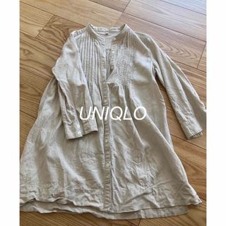 ユニクロ(UNIQLO)のシャツワンピ(ひざ丈ワンピース)