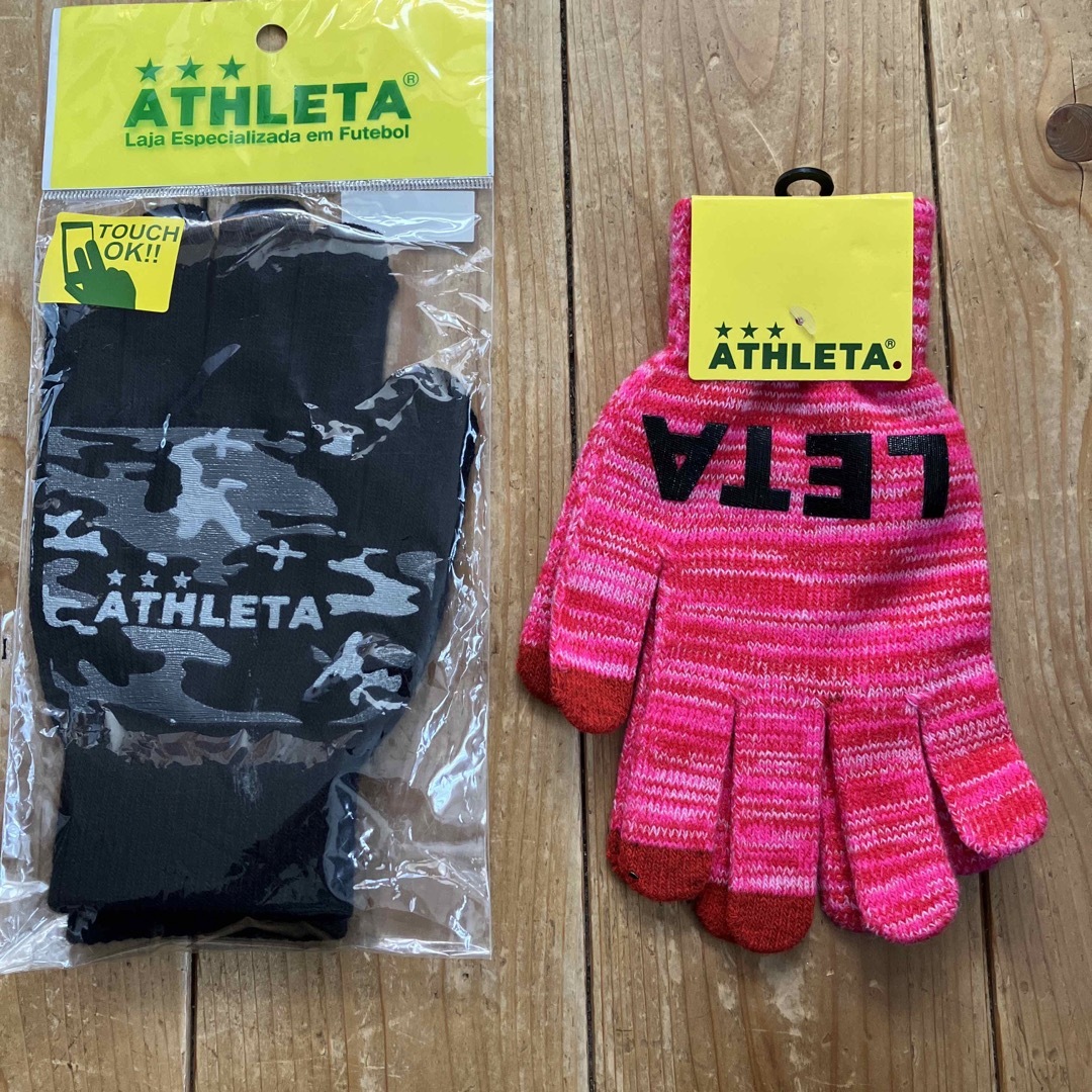 ATHLETA(アスレタ)のアスレタ　ニットグローブセット スポーツ/アウトドアのサッカー/フットサル(ウェア)の商品写真