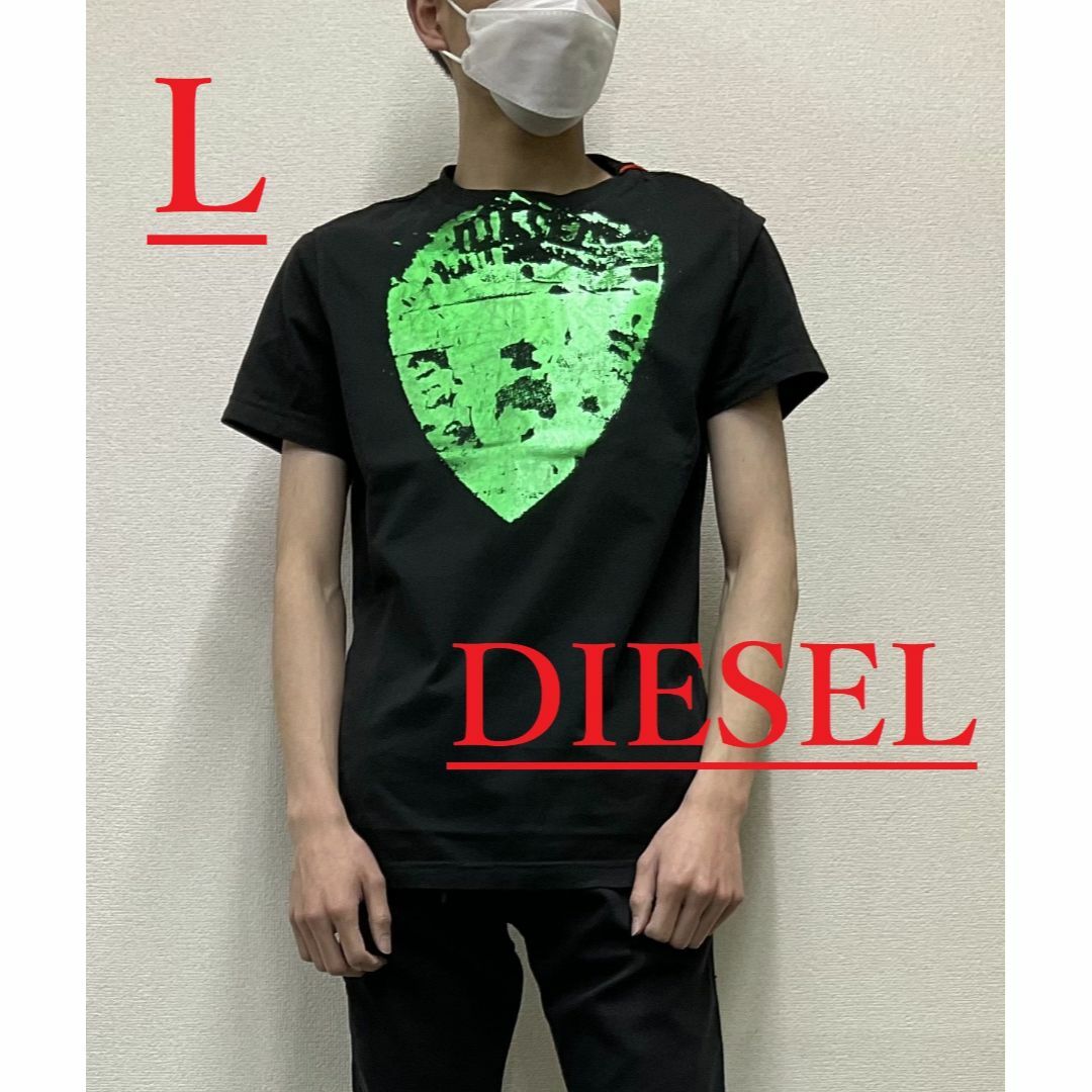 DIESEL(ディーゼル)のディーゼル　Tシャツ 2524　Lサイズ　ブラック　新品 タグ付　プレゼントにも メンズのトップス(Tシャツ/カットソー(半袖/袖なし))の商品写真