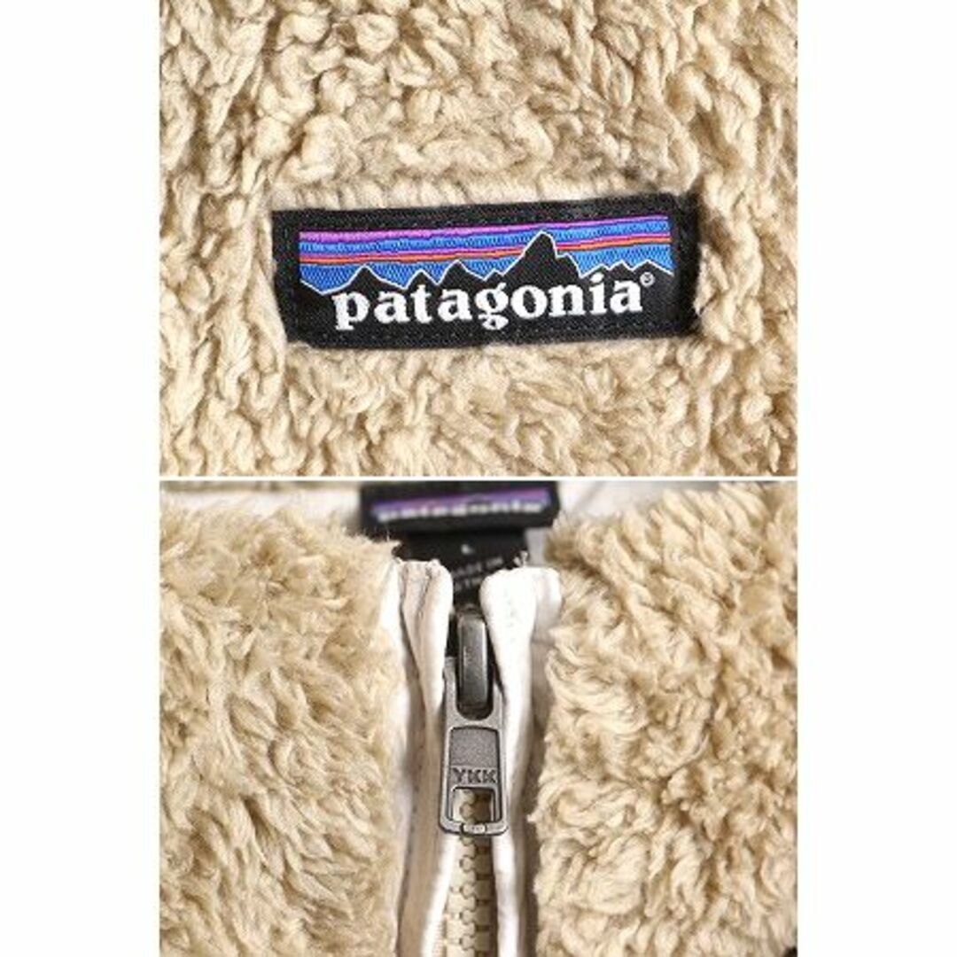 patagonia(パタゴニア)の18年製 パタゴニア ロスガトス フリース ベスト レディース L 古着 Patagonia 毛長 パイル ボア 重ね着 フルジップ アウトドア ハイネック レディースのトップス(ベスト/ジレ)の商品写真