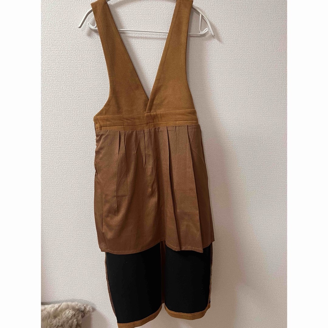 antic rag(アンティックラグ)の［美品］サロペットスカート&シャツコーデセット レディースのパンツ(サロペット/オーバーオール)の商品写真