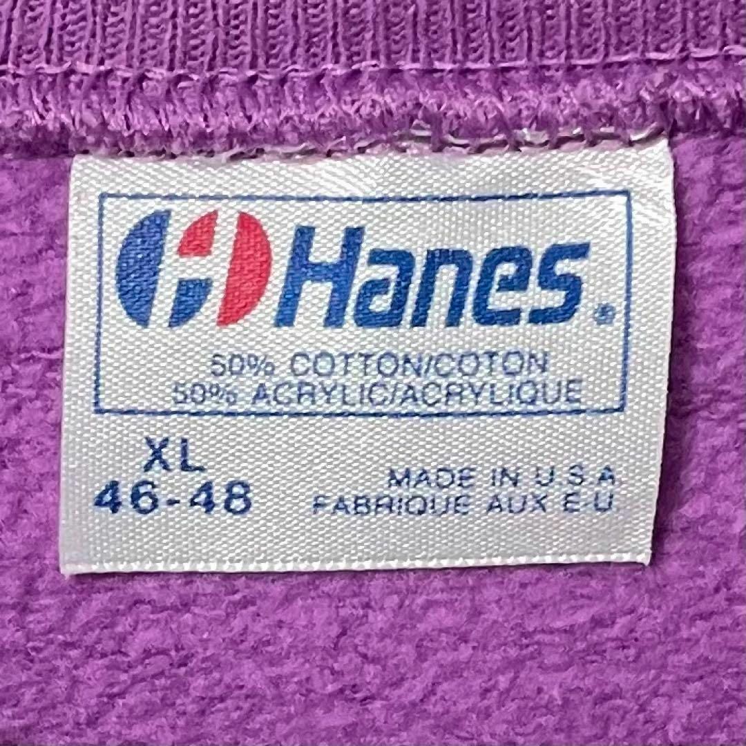 Hanes(ヘインズ)の【USA製】 ヘインズ/Hanes スウェット 紫 プリント サンバレー メンズのトップス(スウェット)の商品写真