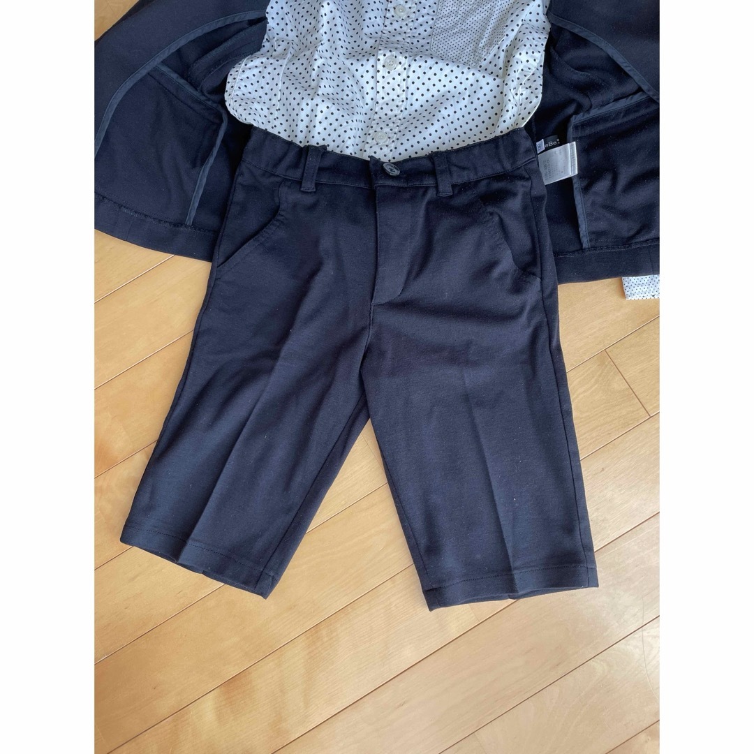 BeBe(ベベ)のBEBE フォーマル セットアップ スーツ 卒園入学 130 キッズ/ベビー/マタニティのキッズ服男の子用(90cm~)(ドレス/フォーマル)の商品写真