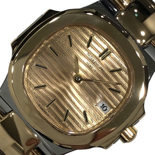パテックフィリップ(PATEK PHILIPPE)の　パテック・フィリップ PATEK PHILIPPE ノーチラス 4700/01 シャンパンゴールド YG/SS クオーツ レディース 腕時計(腕時計)