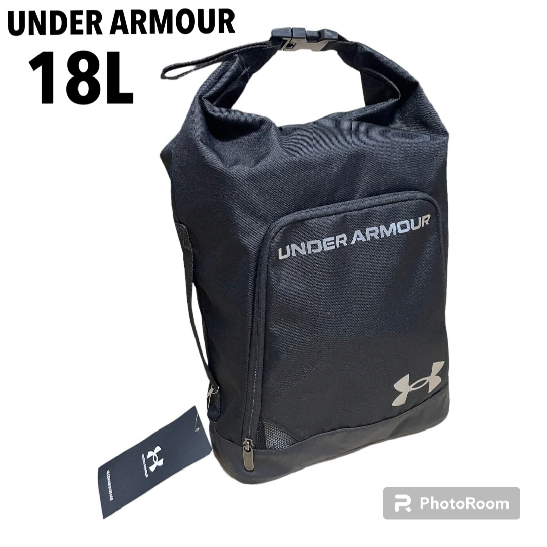 UNDER ARMOUR(アンダーアーマー)のアンダーアーマー UNDER ARMOUR シューズバッグ ブラック 18L スポーツ/アウトドアのトレーニング/エクササイズ(トレーニング用品)の商品写真