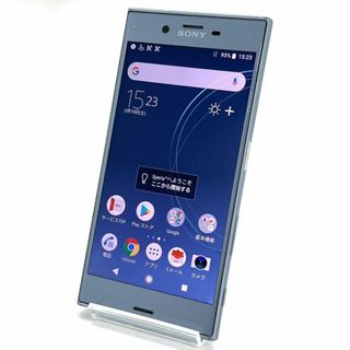 ソニー(SONY)の液晶美品 Xperia XZs SOV35 アイスブルー au SIM解除済み㊳(スマートフォン本体)