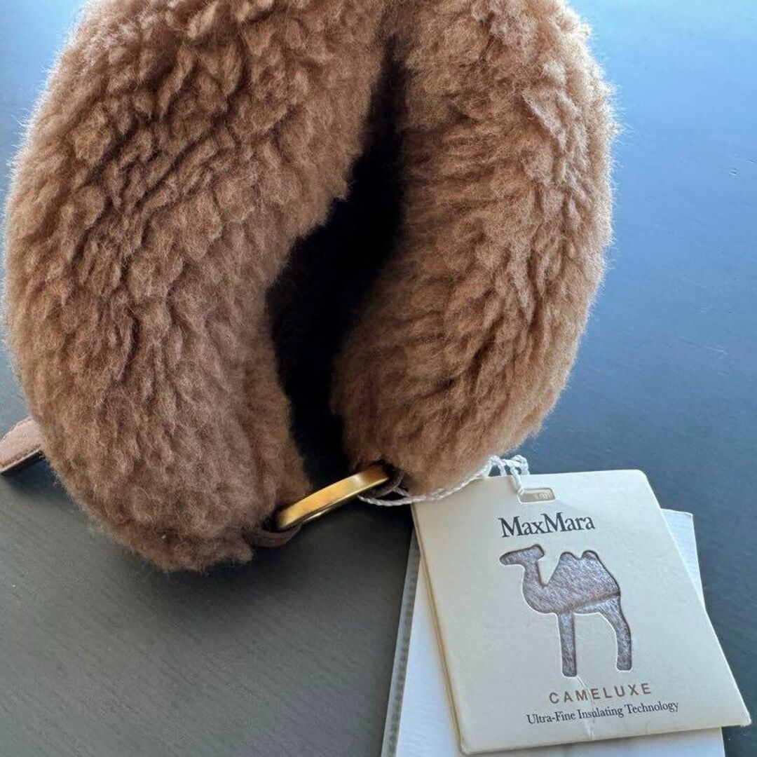 Max Mara - マックスマーラ テディ ミニバッグ ポーチ キャメル Max Mara - マックスマーラ テディ ミニバッグ ポーチ キャメル