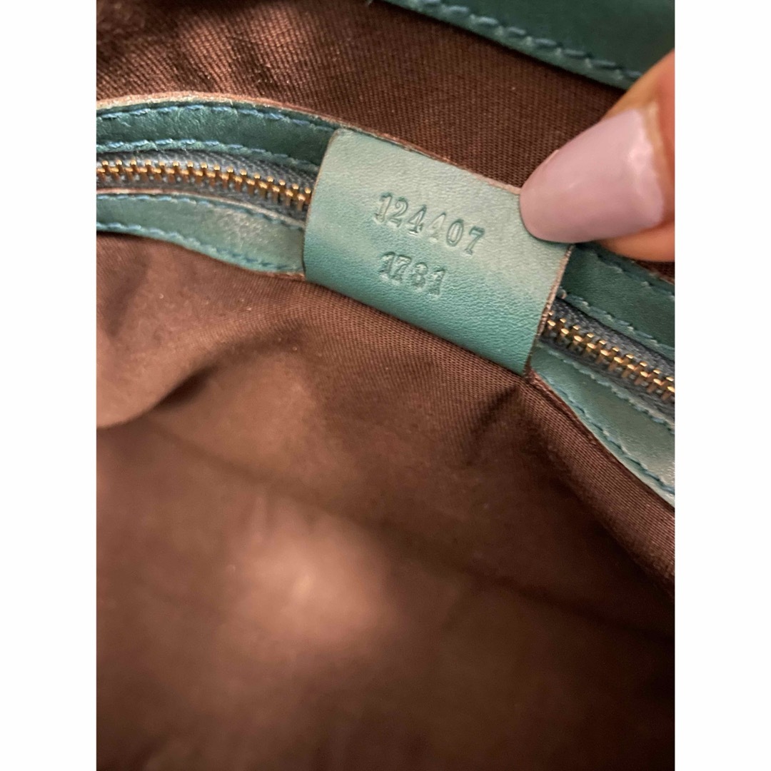 Gucci(グッチ)のうらしま様専用GUCCI グッチ　ジャッキーライン　グリーン レディースのバッグ(ショルダーバッグ)の商品写真