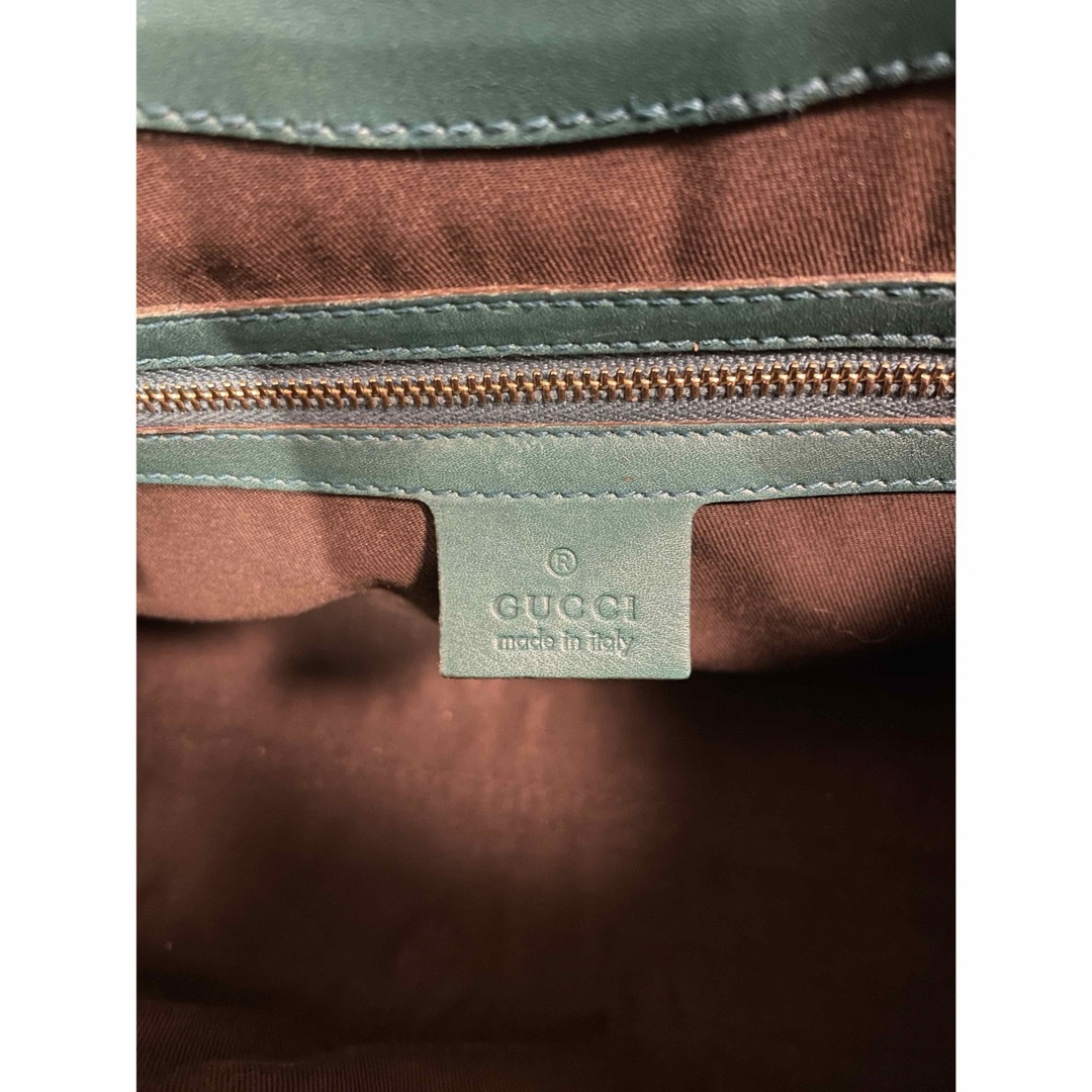 Gucci(グッチ)のうらしま様専用GUCCI グッチ　ジャッキーライン　グリーン レディースのバッグ(ショルダーバッグ)の商品写真