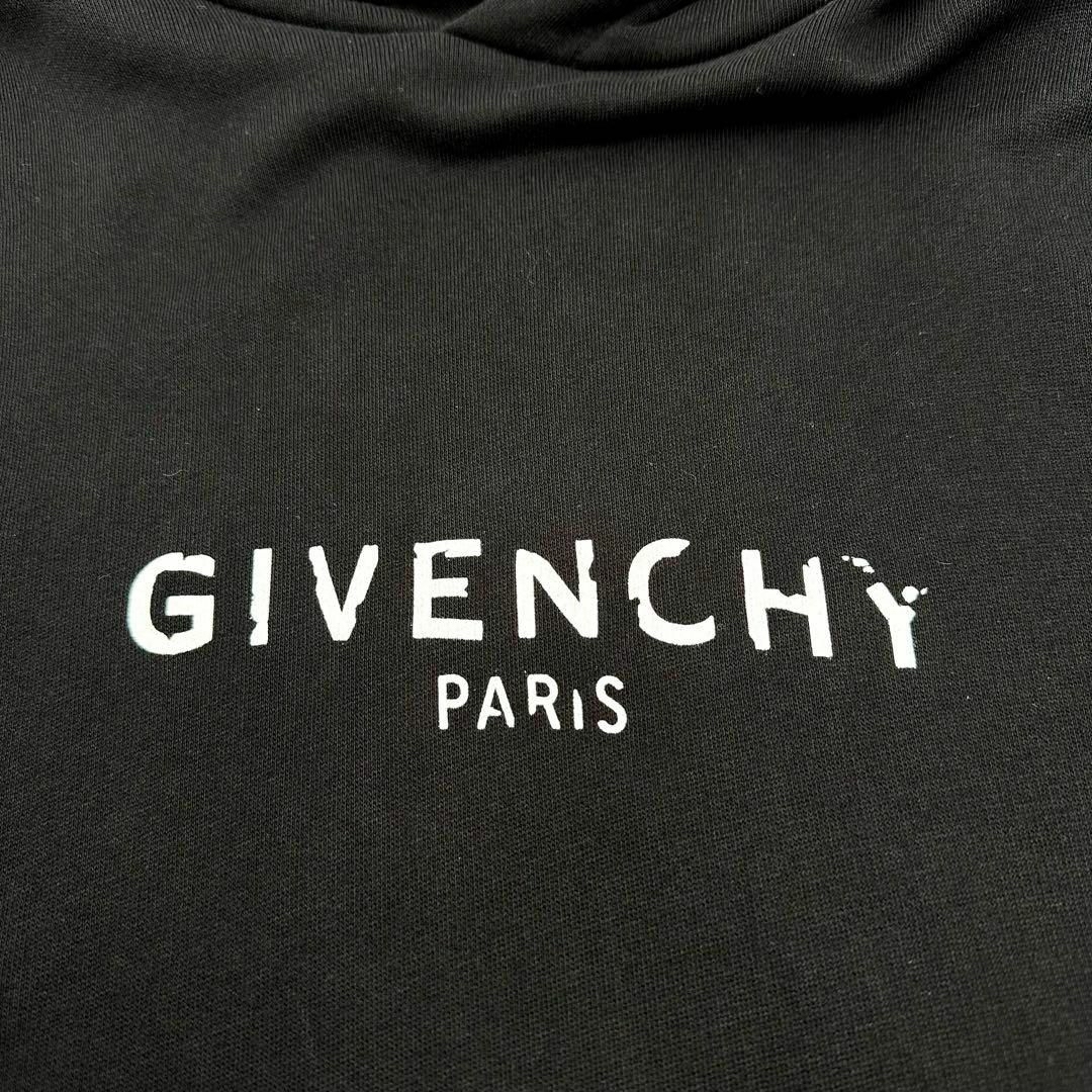 GIVENCHY(ジバンシィ)の【人気デザイン】GIVENCHY  ヴィンテージロゴ　オーバーサイズ　パーカー黒 メンズのトップス(パーカー)の商品写真