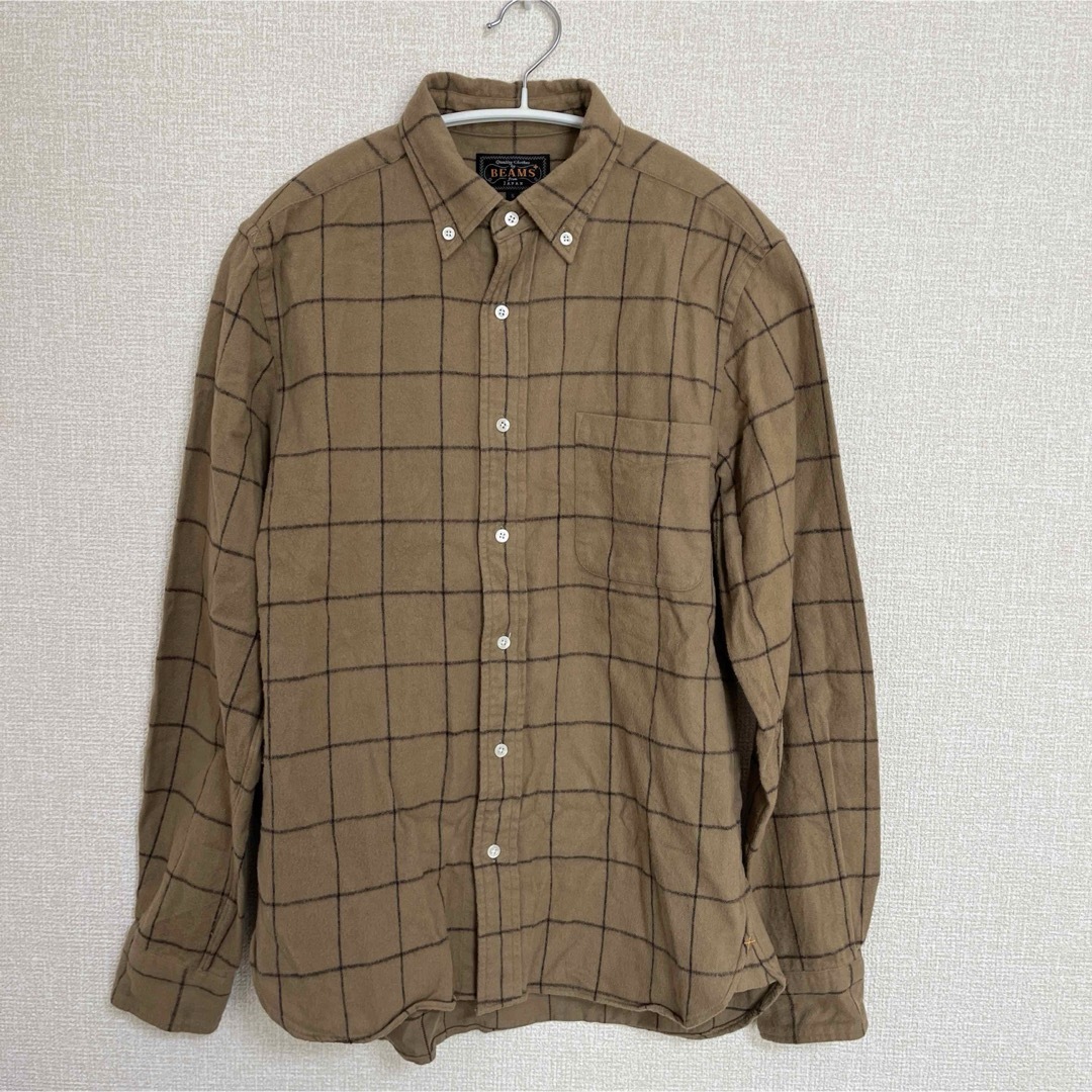 BEAMS(ビームス)のビームス　長袖チェックシャツ　Sサイズ メンズのトップス(シャツ)の商品写真