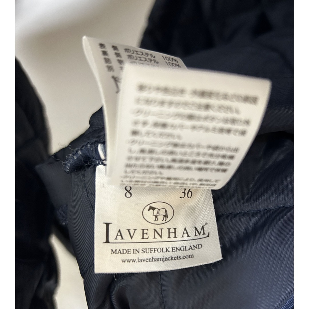 LAVENHAM(ラベンハム)の別注  ラベンハム  ノーカラー キルティング コート 36 レディースのジャケット/アウター(ロングコート)の商品写真