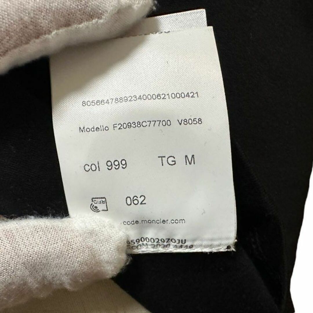 MONCLER(モンクレール)のモンクレール フロッキープリント ロンT ブラックM 新品未使用 レディースのトップス(Tシャツ(長袖/七分))の商品写真