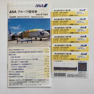 エーエヌエー(ゼンニッポンクウユ)(ANA(全日本空輸))のANA 株主優待券 6枚   グループ優待券１冊 (航空券)