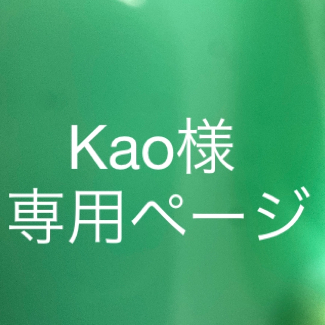 Kao様専用ページの通販 by お麩's shop｜ラクマ