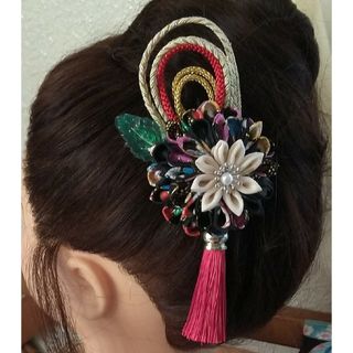 半クス2wayクリップ髪飾り(ヘアアクセサリー)