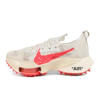 オフホワイト(OFF-WHITE)の美品 OFF-WHITE オフホワイト サイズ:26.0cm 21SS NIKE AIR ZOOM TEMPO NEXT% / OW (CV0697-100) ナイキ エアズーム テンポ ネクト% ホワイト ソーラーレッド 白赤 US8 ローカット スニーカー シューズ コラボ 靴【メンズ】【中古】(スニーカー)