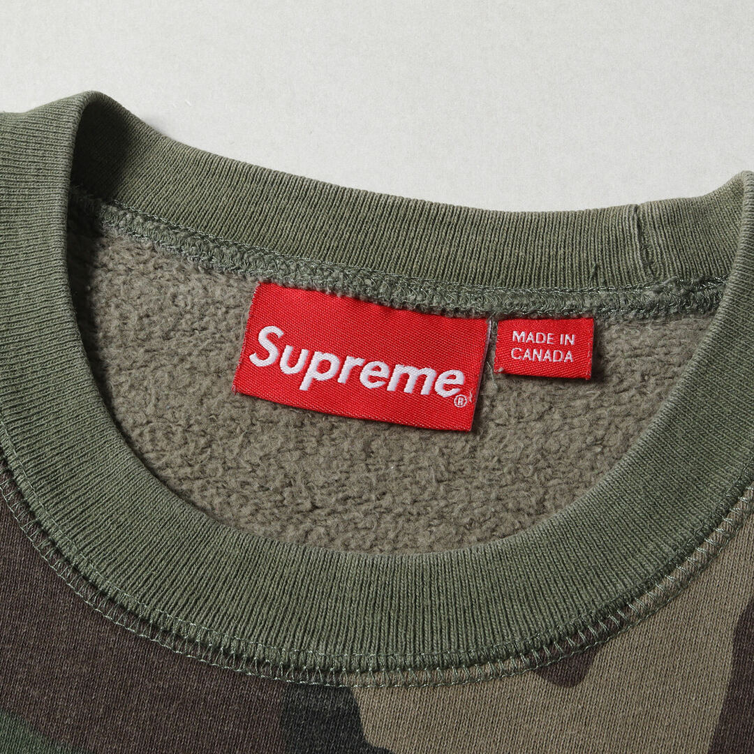 Supreme(シュプリーム)のSupreme シュプリーム スウェット サイズ:S 15AW ボックスロゴ クルーネック スウェットシャツ Box Logo Crewneck ウッドランドカモ 迷彩 トップス トレーナー【メンズ】【中古】 メンズのトップス(スウェット)の商品写真