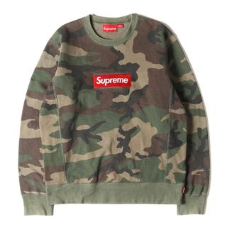 シュプリーム(Supreme)のSupreme シュプリーム スウェット サイズ:S 15AW ボックスロゴ クルーネック スウェットシャツ Box Logo Crewneck ウッドランドカモ 迷彩 トップス トレーナー【メンズ】【中古】(スウェット)