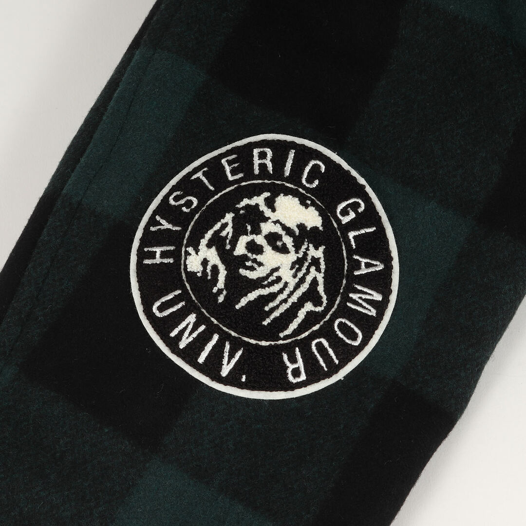 HYSTERIC GLAMOUR(ヒステリックグラマー)の新品同様 HYSTERIC GLAMOUR ヒステリックグラマー コート サイズ:S 23AW WIND AND SEA ガール ウーマン ワッペン 裏ボア バッファロー チェック ランチ コート Ranch Coat グリーン ブラック アウター ジャケット ブルゾン コラボ【メンズ】【中古】 メンズのジャケット/アウター(その他)の商品写真