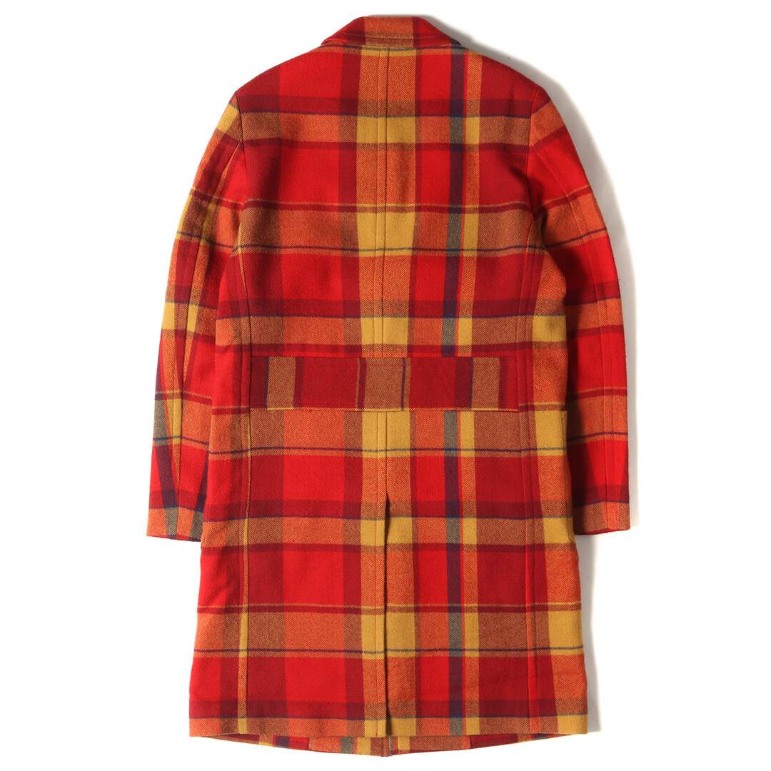 Paul Smith(ポールスミス)の美品 Paul Smith ポールスミス コート サイズ:S ブランケットチェック ウール メルトン チェスターコート BLANKET CHECK CHESTER COAT ビッグチェック レッド イエロー【メンズ】【中古】 メンズのジャケット/アウター(その他)の商品写真