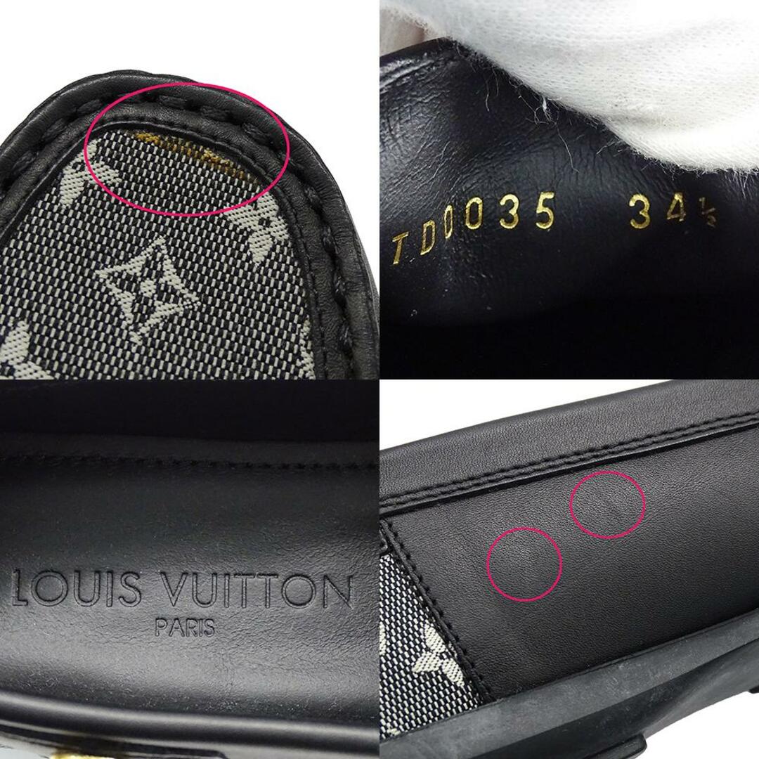 LOUIS VUITTON(ルイヴィトン)のルイ・ヴィトン LOUIS VUITTON 靴 レディース ブランド ドライビングシューズ モノグラムミニ レザー キャンバス ブラック 34 1/2 約21.5cm 【中古】 レディースの靴/シューズ(その他)の商品写真