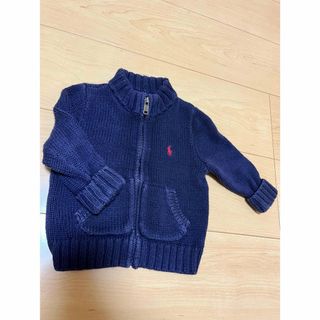 ラルフローレン(Ralph Lauren)のラルフローレン ニット ジップアップ パーカー 綿100% 70(その他)