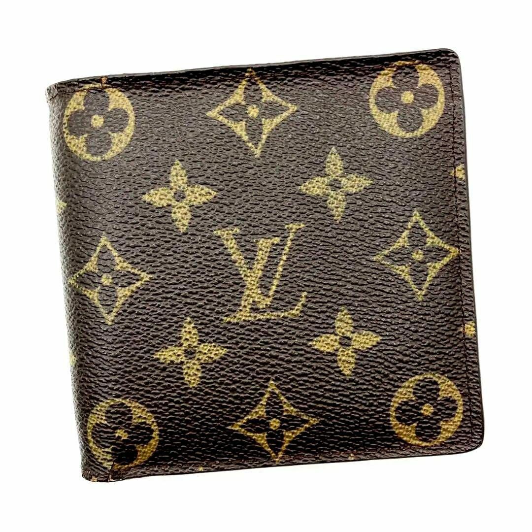 LOUIS VUITTON(ルイヴィトン)のルイヴィトン カード4枚 ポルトフォイユ マルコ 二つ折り財布 a-554 メンズのファッション小物(折り財布)の商品写真