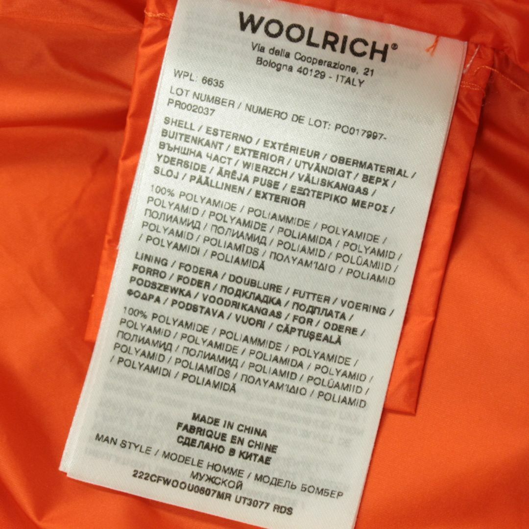 WOOLRICH(ウールリッチ)のWOOLRICH　ダウンジャケット　ボンバータイプ　ダークグリーン　サイズL メンズのジャケット/アウター(ダウンジャケット)の商品写真