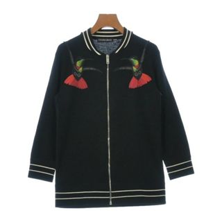 アレキサンダーマックイーン(Alexander McQueen)のALEXANDER MCQUEEN ニット・セーター -(M位) 黒x白 【古着】【中古】(ニット/セーター)