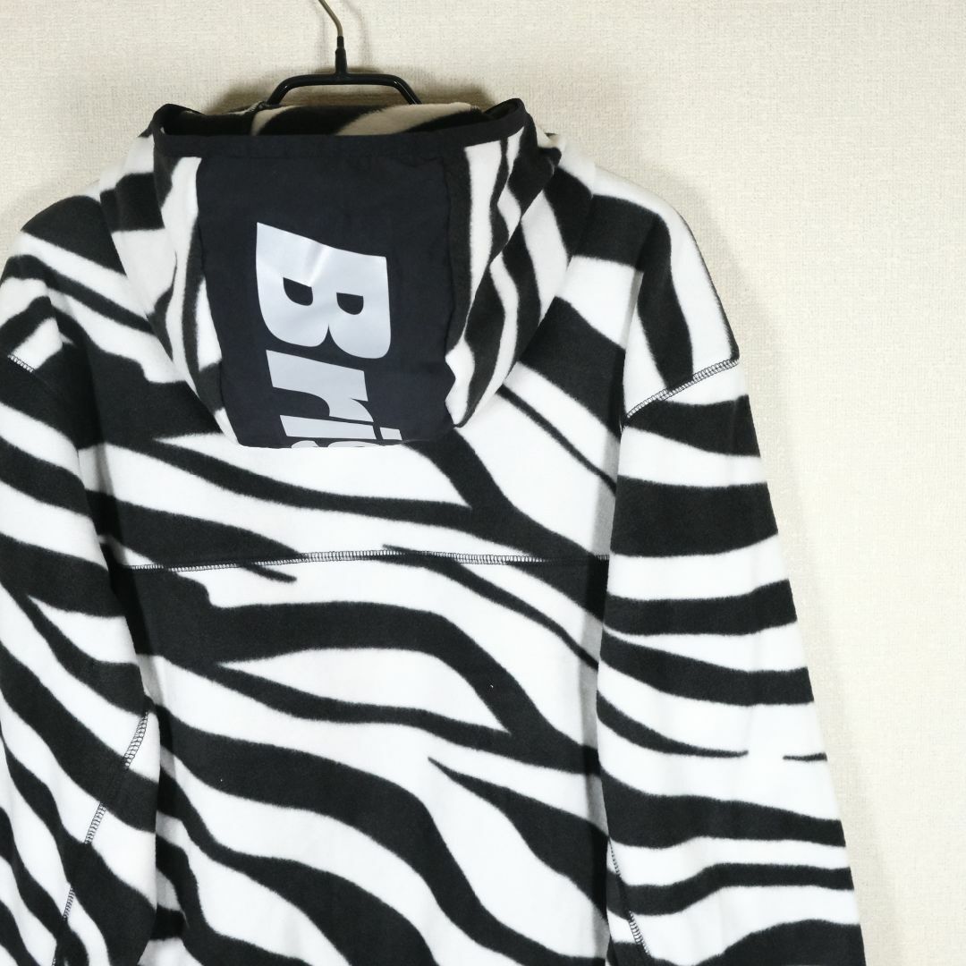 F.C.R.B.(エフシーアールビー)のF.C.R.B. ZEBRA FLEECE PULLOVER HOODIE M メンズのトップス(パーカー)の商品写真