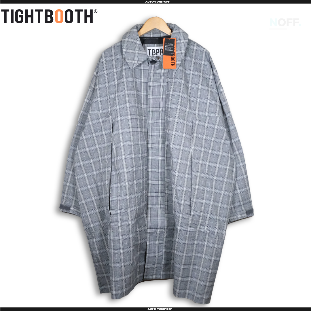 TIGHTBOOTH SEERSUCKER BIG COATコート グレー XL