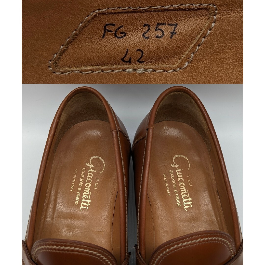 Giacometti(ジャコメッティ)の【美品】フラテッリジャコメッティ コードバン ローファー 42【送料無料】 メンズの靴/シューズ(ドレス/ビジネス)の商品写真