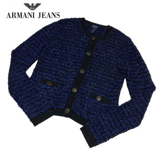 ARMANI JEANS - 【ARMANI JEANS／アルマーニジーンズ】ウールカーディガン 38 美品