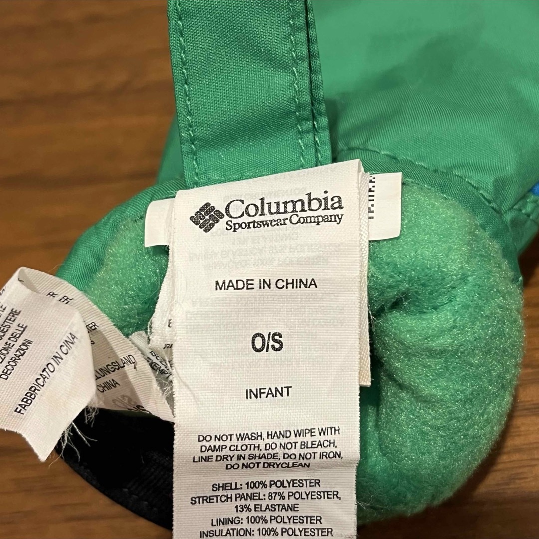 Columbia(コロンビア)のcolumbia　コロンビア　ベビー手袋  infant globe 美品  キッズ/ベビー/マタニティのこども用ファッション小物(手袋)の商品写真