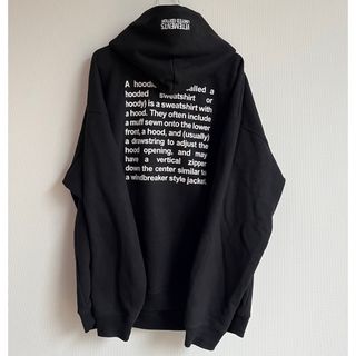 ヴェトモン(VETEMENTS)のvetements 辞書パーカー(パーカー)