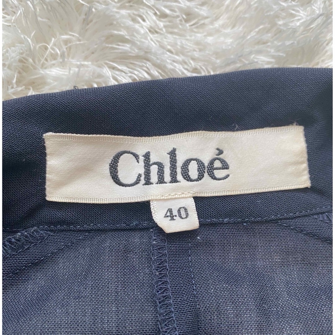 Chloe(クロエ)のクロエ　シアーシャツ レディースのトップス(シャツ/ブラウス(長袖/七分))の商品写真