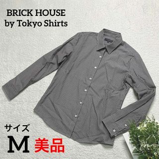 BRICK HOUSE by Tokyo Shirts ストライプシャツ　M(シャツ/ブラウス(長袖/七分))