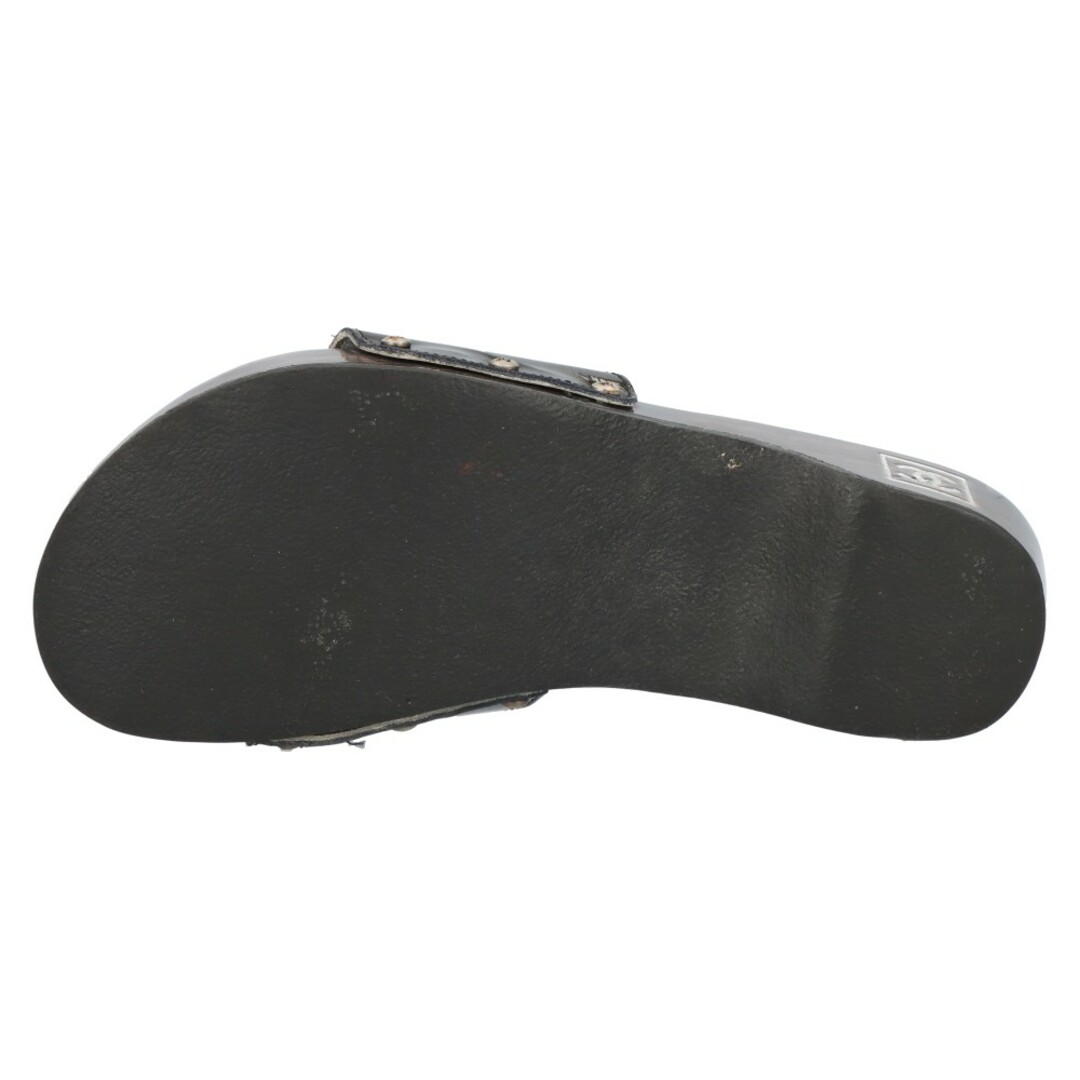 CHANEL(シャネル)のCHANEL シャネル パテントレザー ココマーク サンダル ブラック 36 レディース レディースの靴/シューズ(サンダル)の商品写真